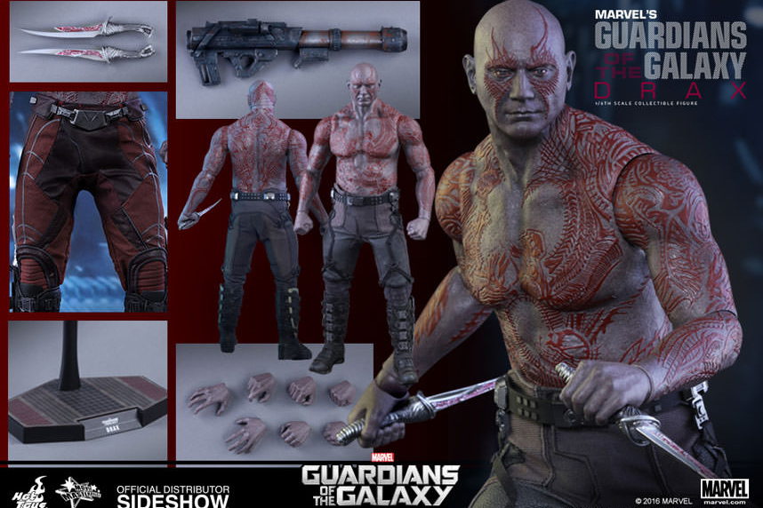 HOT TOYS GUARDIANS O/T GALAXY 12" DRAX DESTR AF - immagine 10