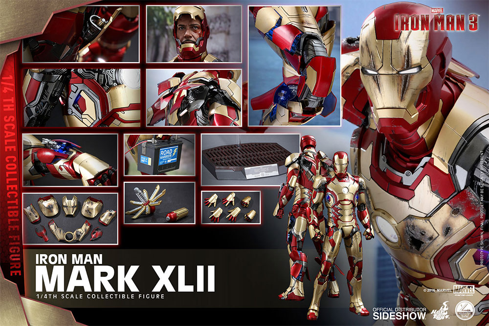 Hot Toys IRON MAN MARK XLII QUARTER SCALE FIGURE - immagine 9