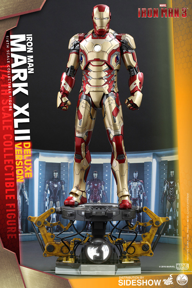 Hot Toys IRON MAN MARK XLII QUARTER SCALE DELUXE FIGURE