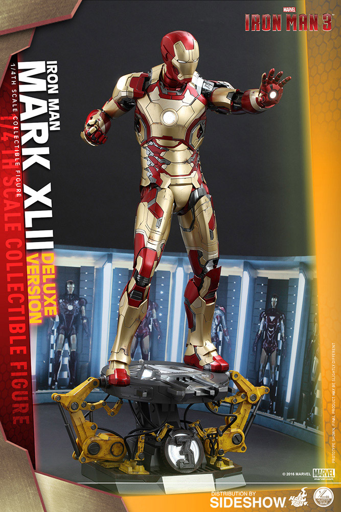 Hot Toys IRON MAN MARK XLII QUARTER SCALE DELUXE FIGURE - immagine 2