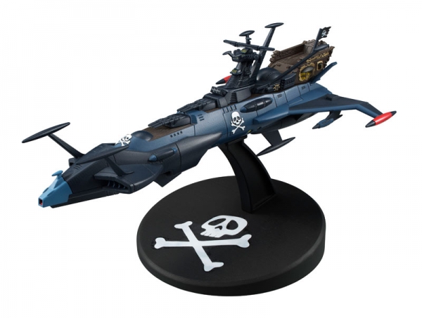 Megahouse Cosmo Fleet Special Space Pirate Captain Harlock Space Pirate Battleship Arcadia Figure