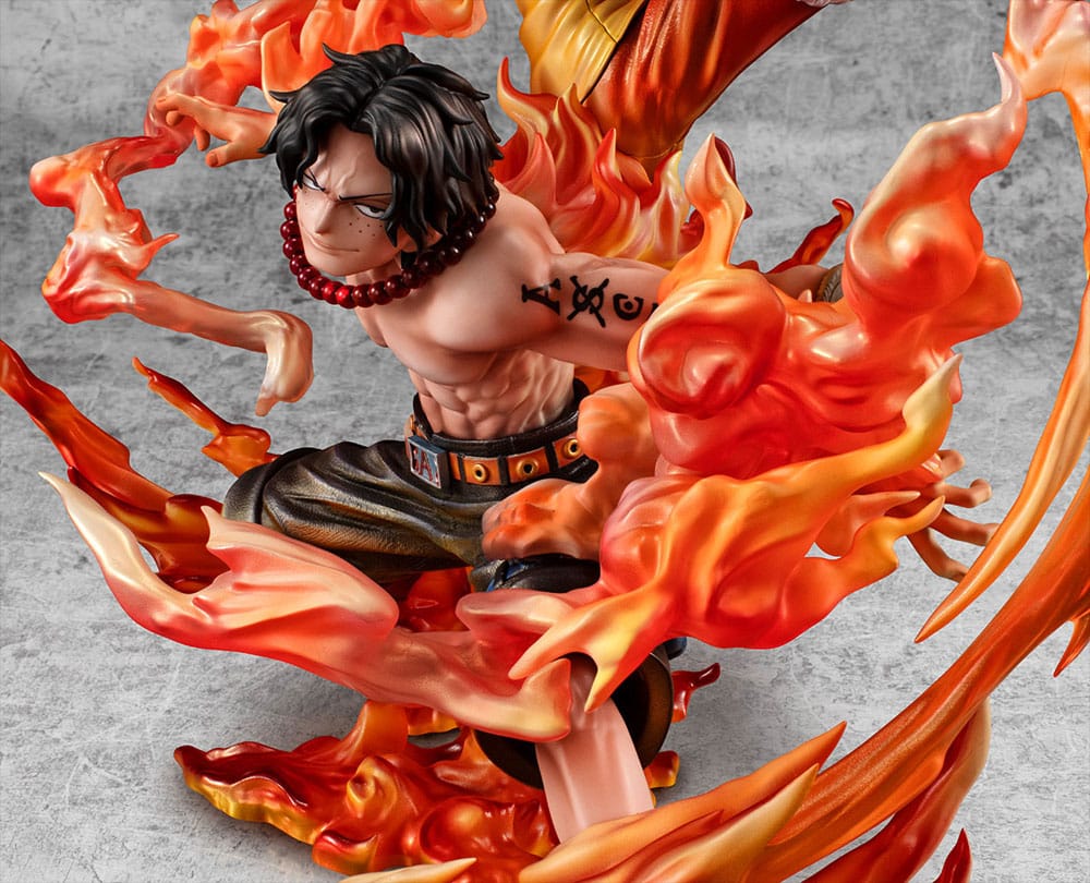 MEGAHOUSE One Piece P.O.P NEO-Maximum PVC Statue - Luffy & Ace Bond between brothers 20th Limited Ver. 25 cm - immagine 7
