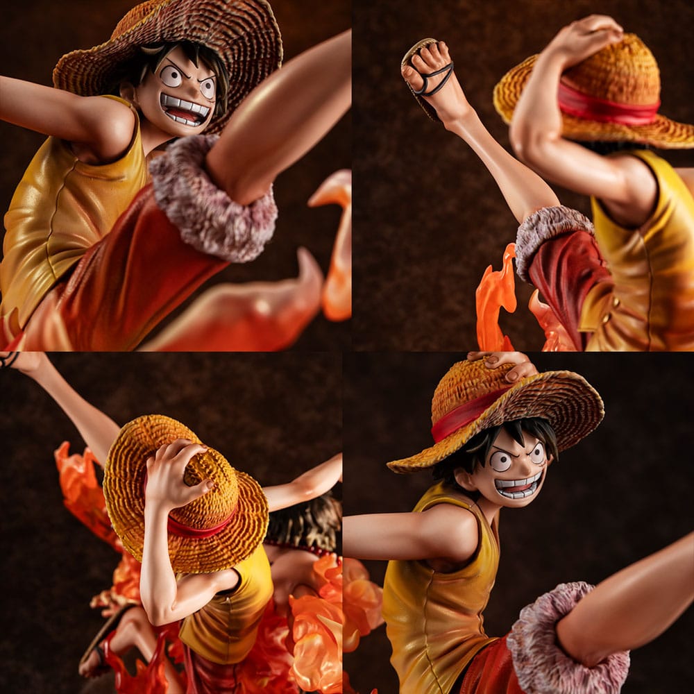 MEGAHOUSE One Piece P.O.P NEO-Maximum PVC Statue - Luffy & Ace Bond between brothers 20th Limited Ver. 25 cm - immagine 8