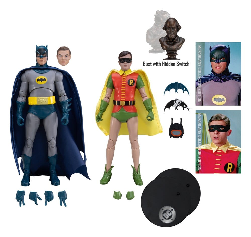 McFarlane Toys - Batman Classic TV Series DC Multiverse McFarlane Collector Edition Action Figure 2-Pack - Batman and Robin 18 cm - immagine 3