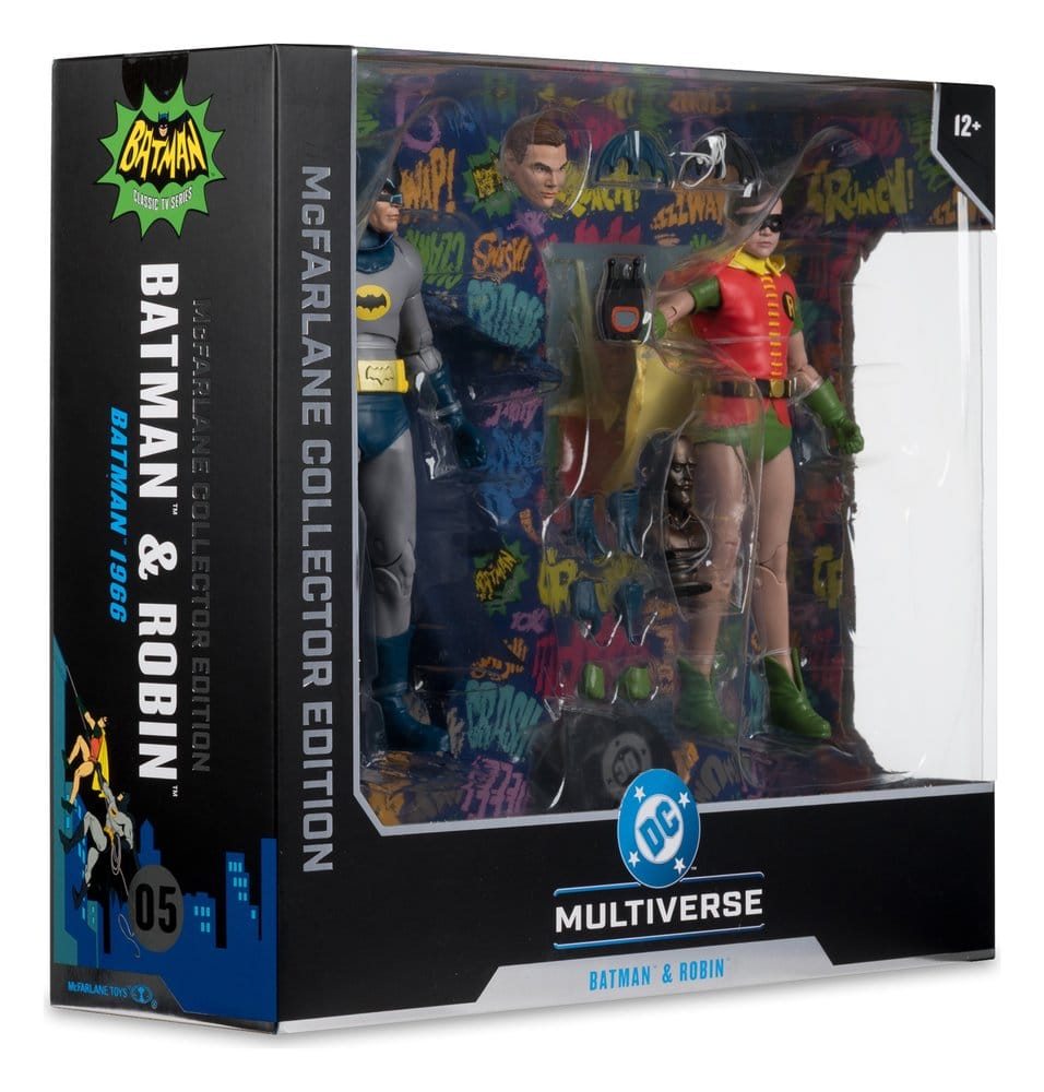 McFarlane Toys - Batman Classic TV Series DC Multiverse McFarlane Collector Edition Action Figure 2-Pack - Batman and Robin 18 cm - immagine 11