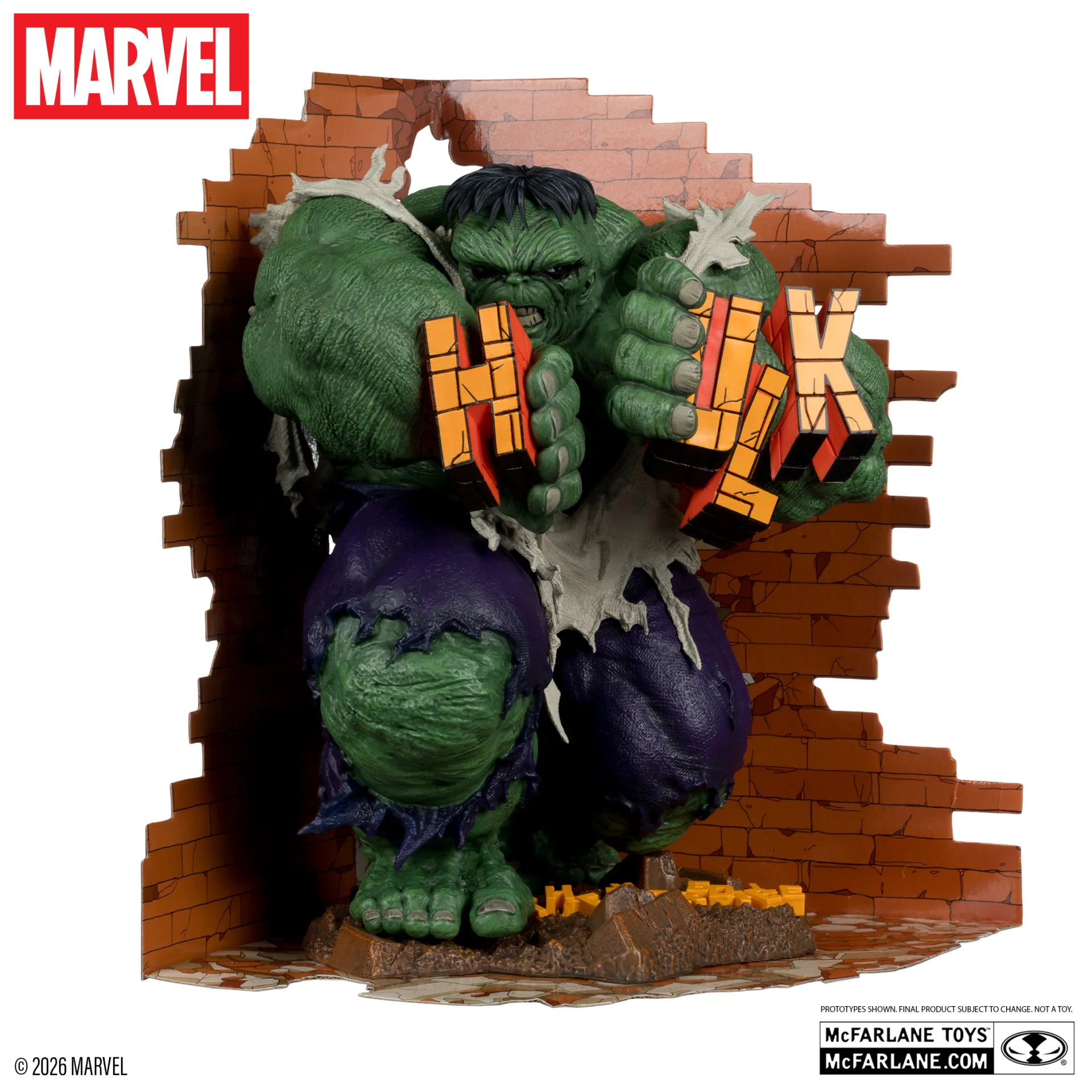 McFarlane Toys - Marvel Collection PVC Statue 1/6 - The Incredible Hulk Green Variant Figure (The Incredible Hulk #345) 25 cm - immagine 5