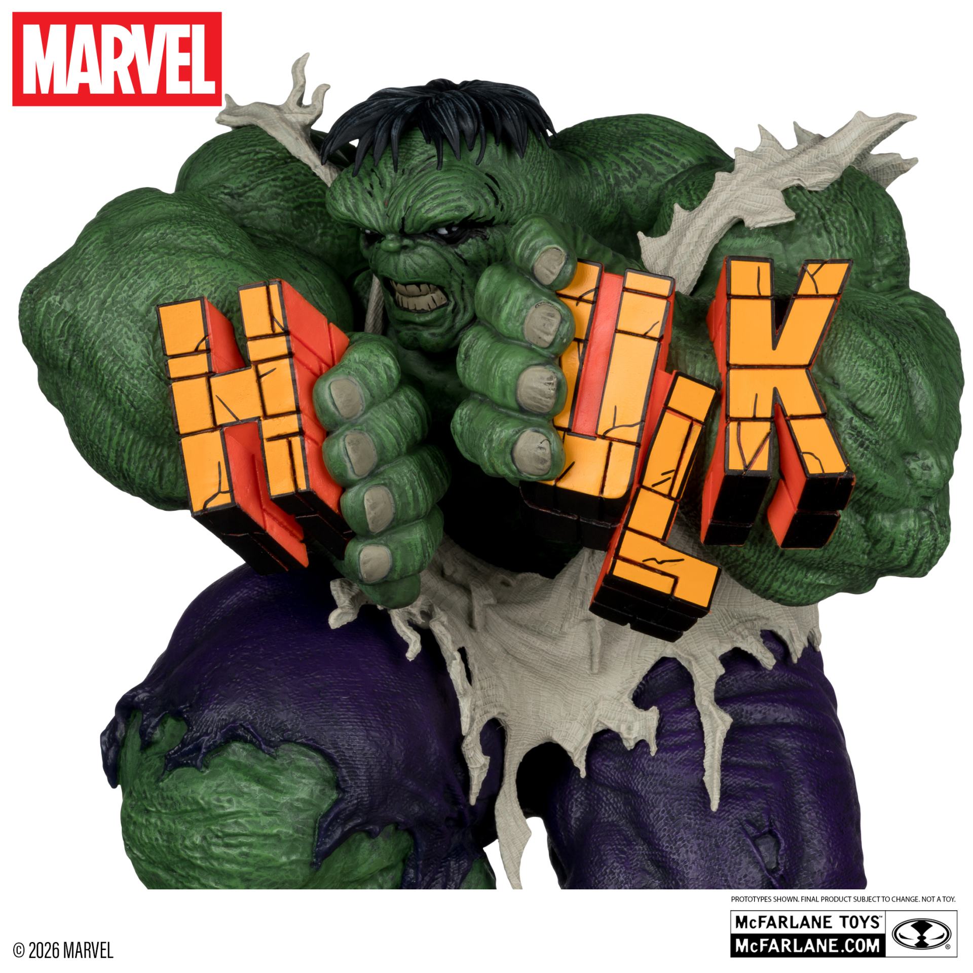 McFarlane Toys - Marvel Collection PVC Statue 1/6 - The Incredible Hulk Green Variant Figure (The Incredible Hulk #345) 25 cm - immagine 6