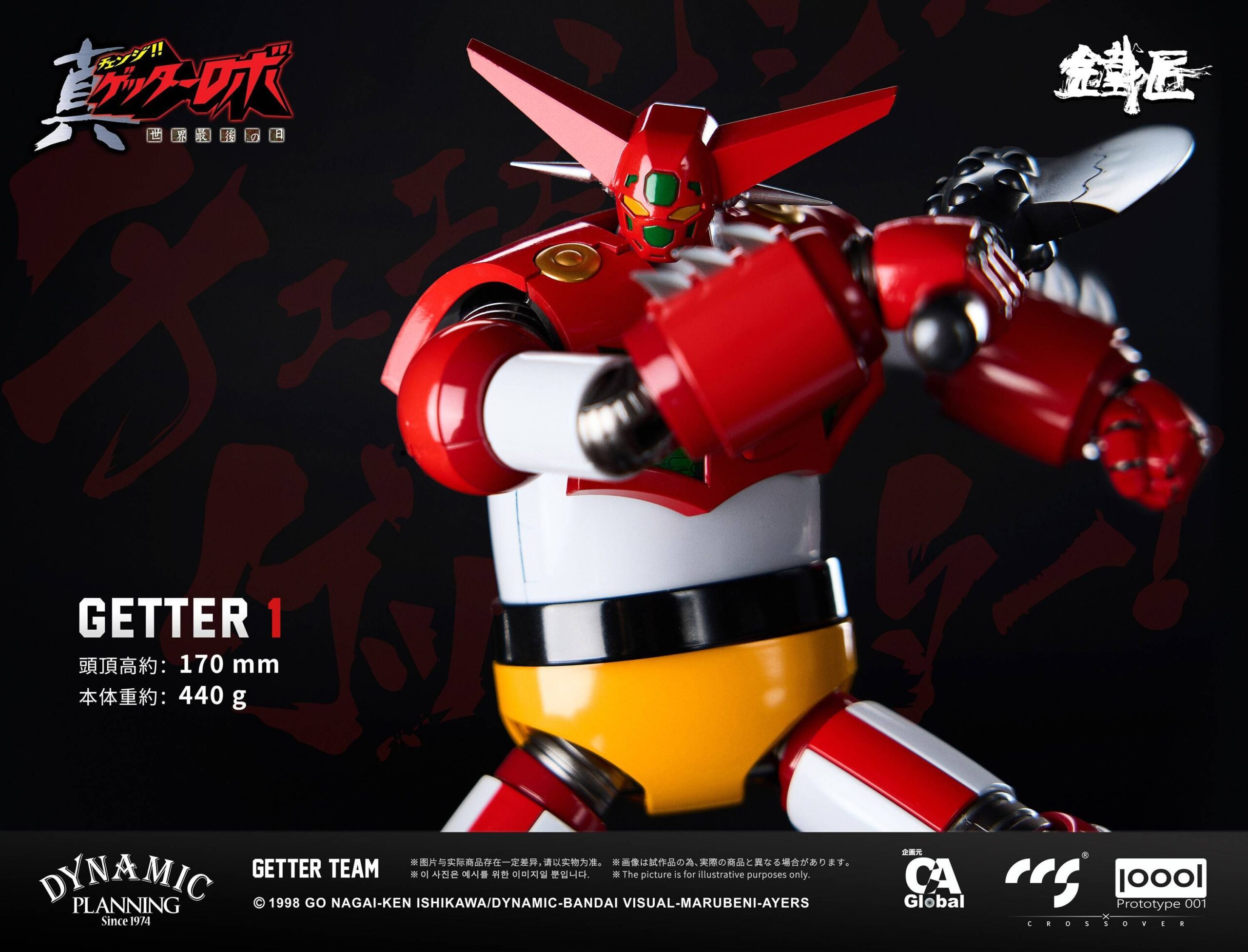 CCS TOYS x Prototype 001 Cheoljang Series Getter Robo Armageddon - Getter Team Set - immagine 2