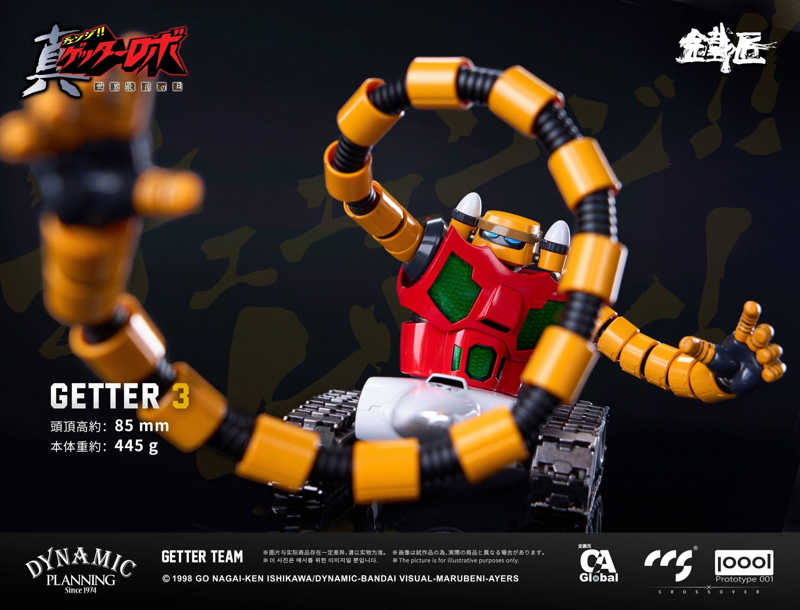 CCS TOYS x Prototype 001 Cheoljang Series Getter Robo Armageddon - Getter Team Set - immagine 4