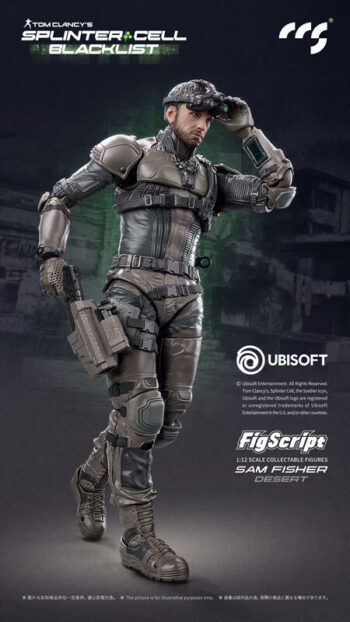 CCS TOYS FigScript Splinter Cell - Sam Fisher: Desert Version Action Figure 17 cm