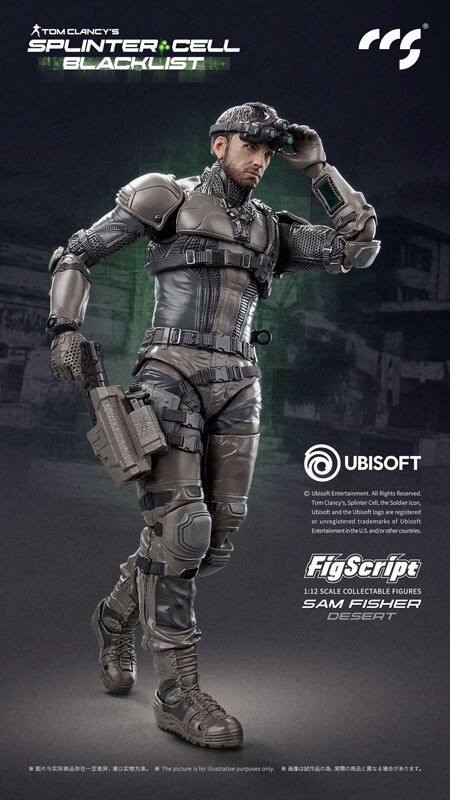 CCS TOYS FigScript Splinter Cell – Sam Fisher: Desert Version Action Figure 17 cm