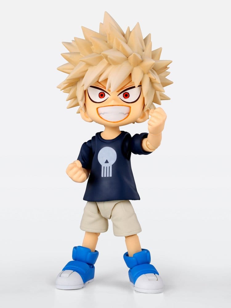 BANDAI My Hero Academia S.H.Figuarts Action Figure - Izuku Midoriya & Katsuki Bakugo -Childhood Set- 9 cm - immagine 3