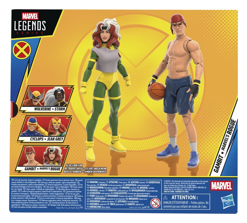 HASBRO X-Men '97 Marvel Legends Action Figure 2-Pack - Gambit & Marvel's Rogue 15 cm - immagine 5