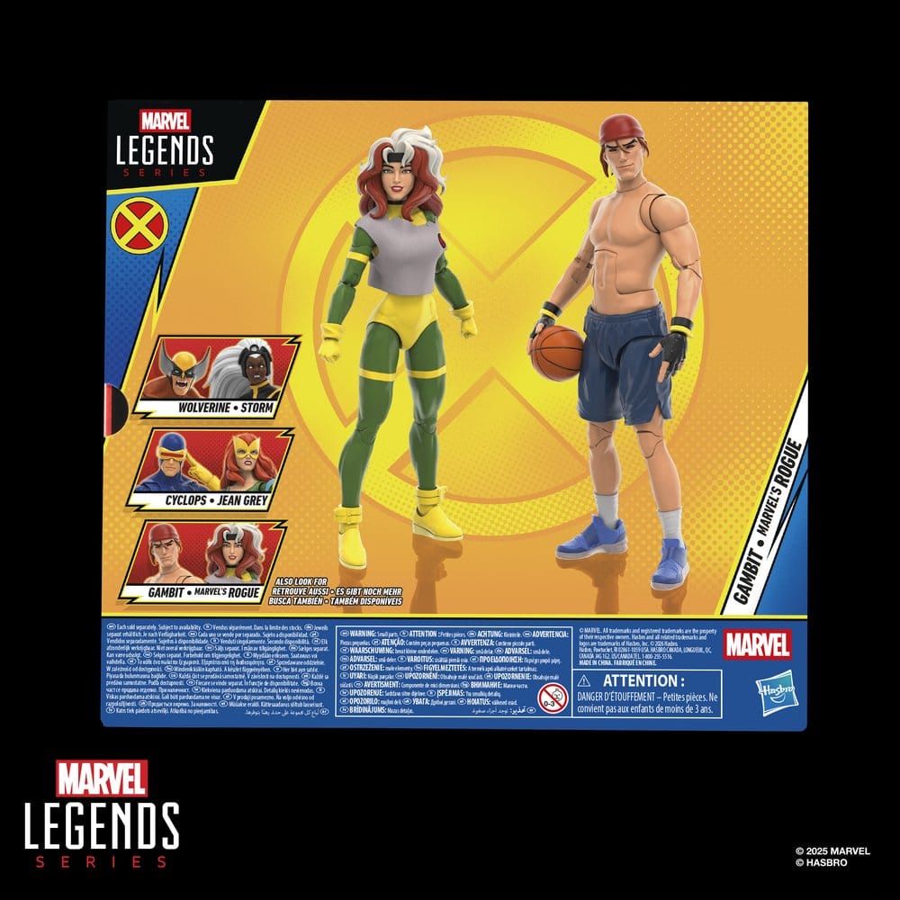 HASBRO X-Men '97 Marvel Legends Action Figure 2-Pack - Gambit & Marvel's Rogue 15 cm - immagine 6