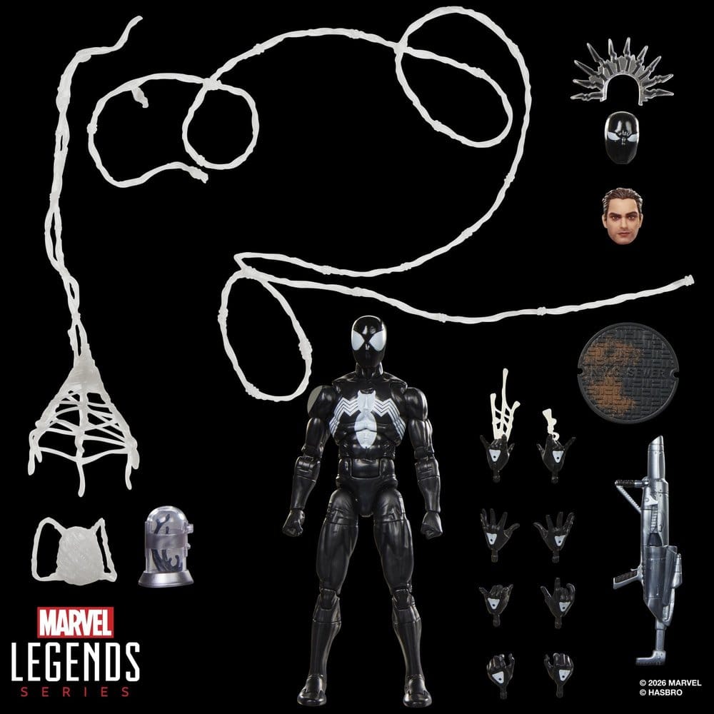 HASBRO Marvel Legends Maximum Series Action Figure - Symbiote Spider-Man 15 cm - immagine 3
