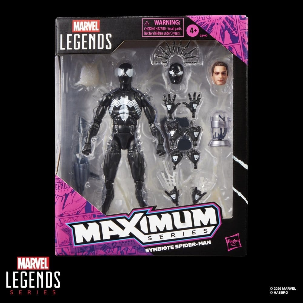 HASBRO Marvel Legends Maximum Series Action Figure - Symbiote Spider-Man 15 cm - immagine 15