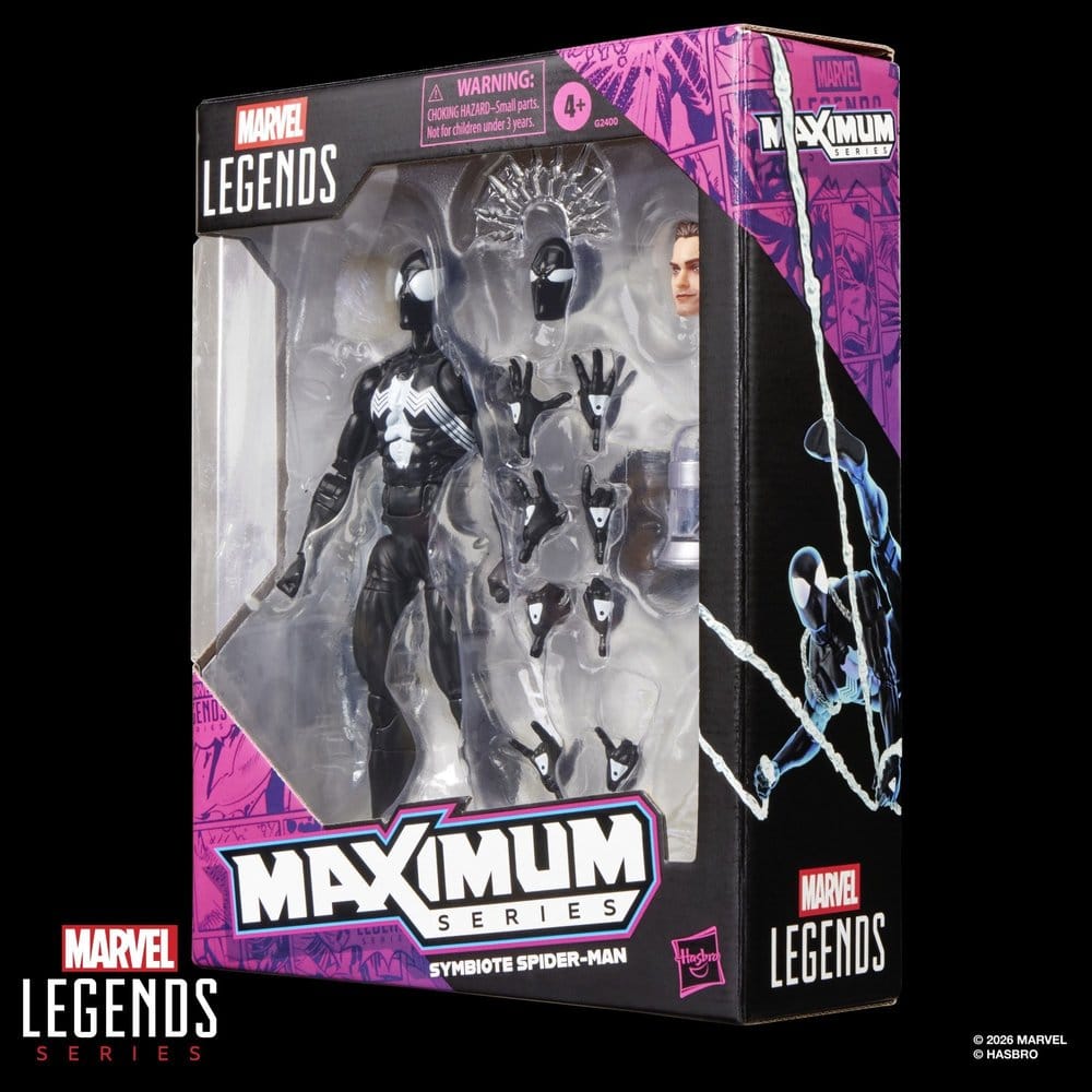 HASBRO Marvel Legends Maximum Series Action Figure - Symbiote Spider-Man 15 cm - immagine 16