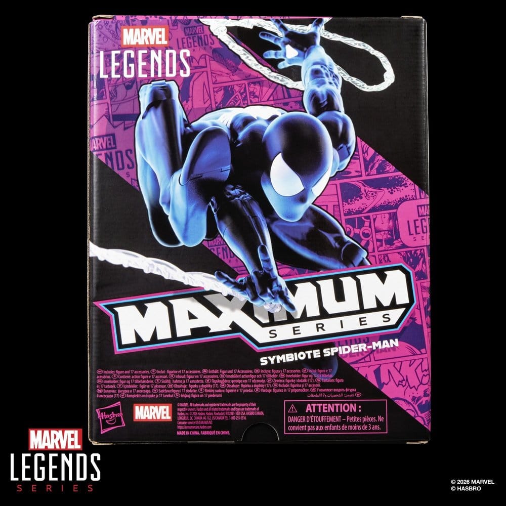 HASBRO Marvel Legends Maximum Series Action Figure - Symbiote Spider-Man 15 cm - immagine 17