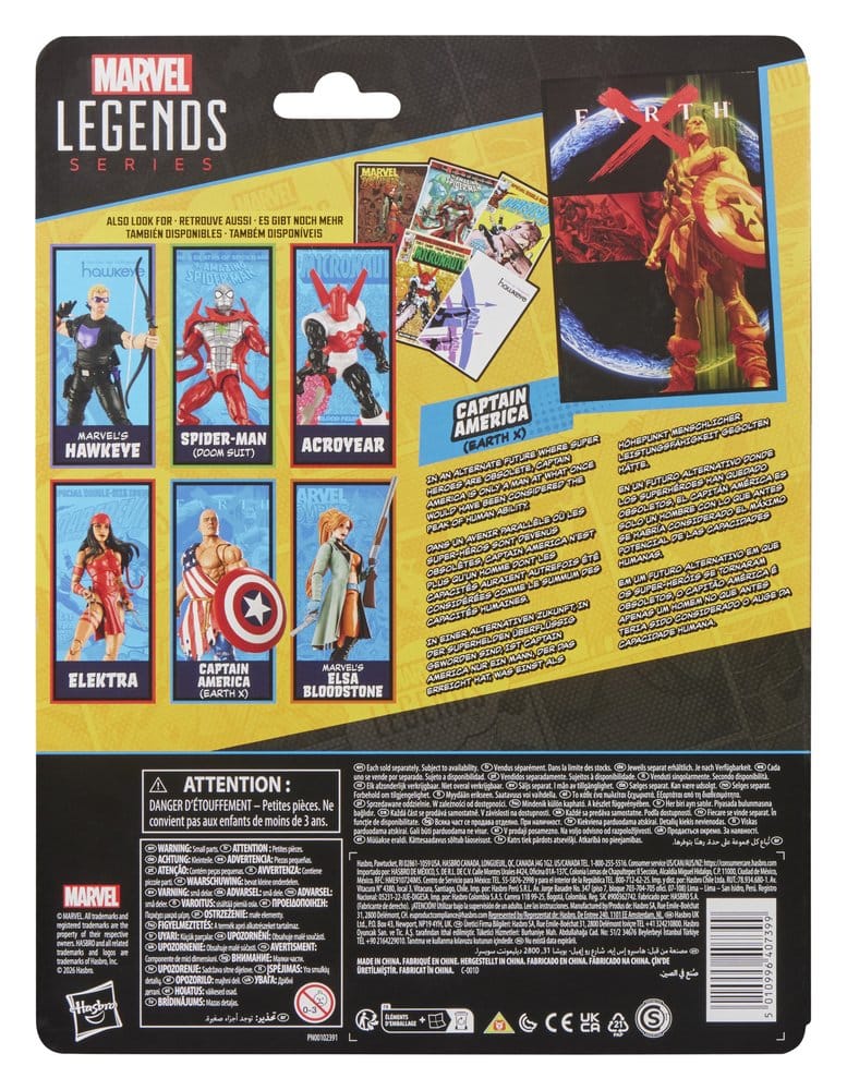 HASBRO Earth X Marvel Legends Action Figure - Captain America 15 cm - immagine 2