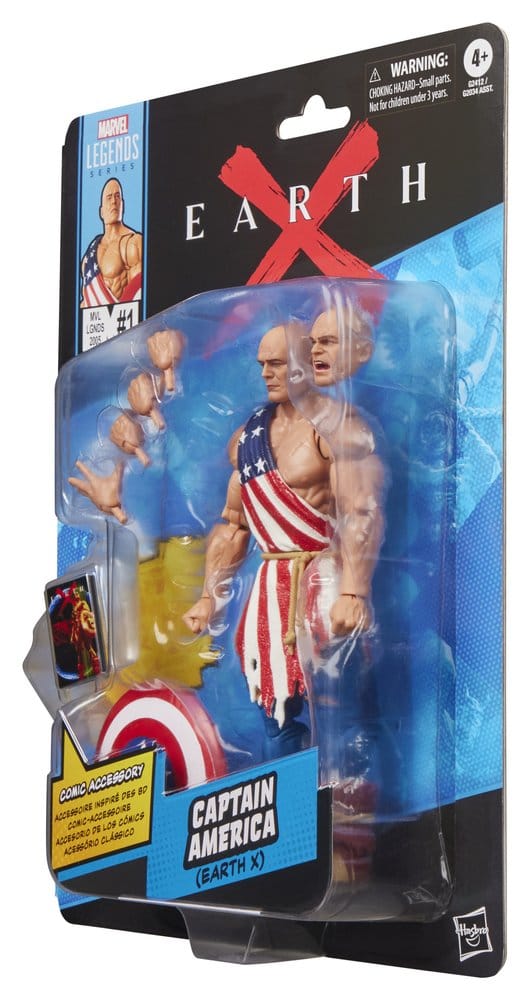 HASBRO Earth X Marvel Legends Action Figure - Captain America 15 cm - immagine 8