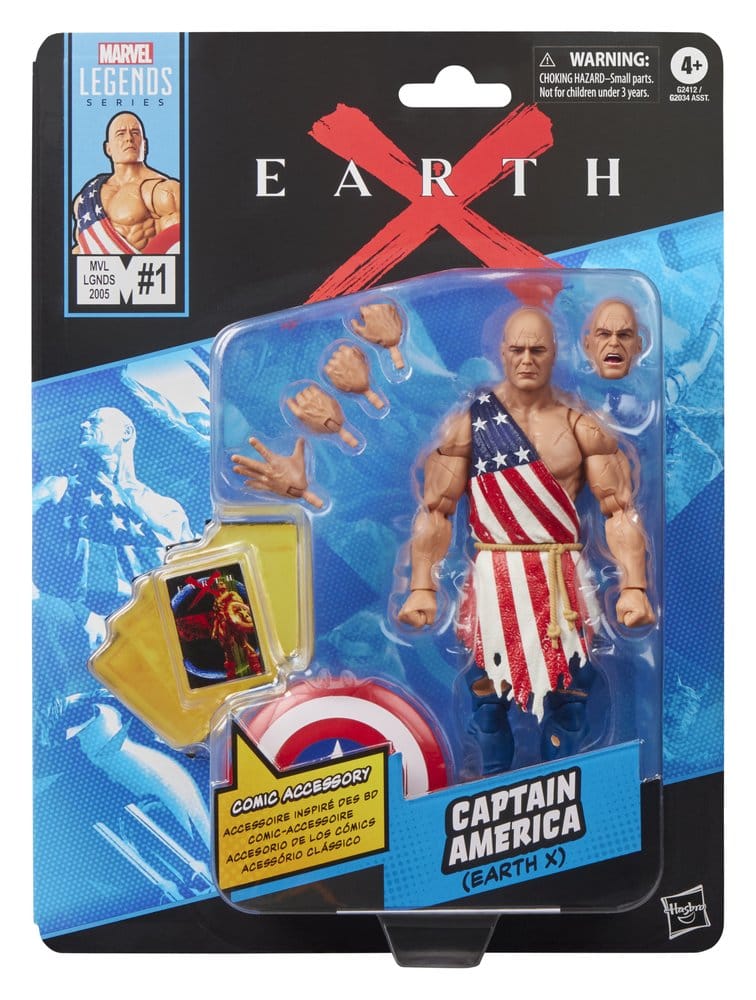 HASBRO Earth X Marvel Legends Action Figure - Captain America 15 cm - immagine 10